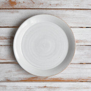 Hand-Thrown Side Plate - Snow White